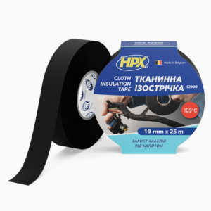 FABRIC TAPE FOR CABLE HARNESSES 52900 BLACK