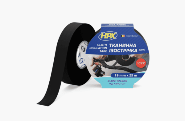 FABRIC TAPE FOR CABLE HARNESSES 52900 BLACK