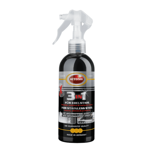 Produktfoto-11-001281-3in1-fu╠êr_Edelstahl-Spru╠êhflasche_250ml-DE-EN-Shop AUTOSOL 3-in-1 Stainless Steel Cleaner & Protector 250 ml