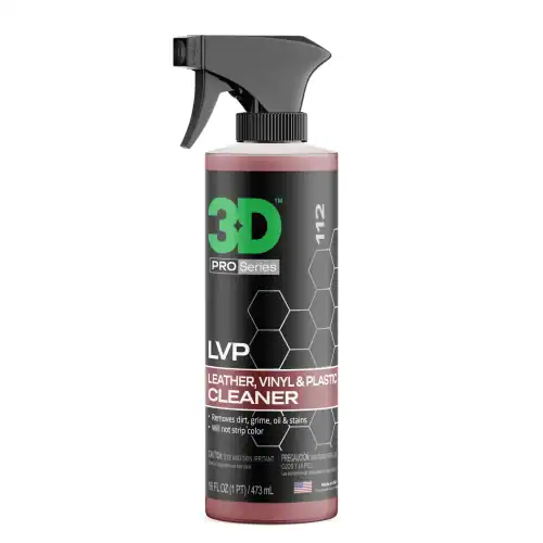 3D LVP Cleaner 16oz 473მლ სპრეი ბოთლი ტყავის, ვინილისა და პლასტმასის საწმენდი ავტომობილის სალონის ზედაპირებისთვის