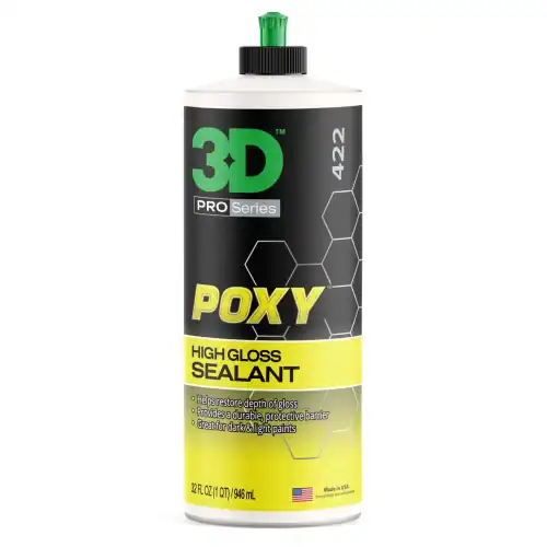 3D POXY მაღალი ბზინვარების სილანტი, 32oz / 946 მლ ბოთლი, ლაქის დაცვისა და ბზინვარების გასაძლიერებლად
