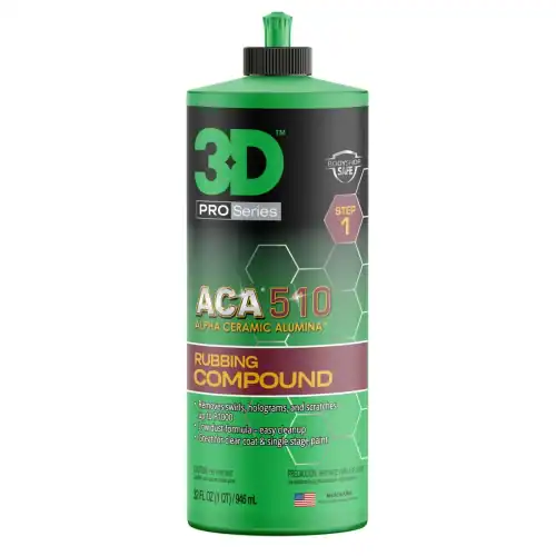 3D ACA 510 ძლიერი პოლირების პასტა, 32oz / 946 მლ ბოთლი, ღრმა ნაკაწრებისა და ხილული დეფექტების მოსაშორებლად