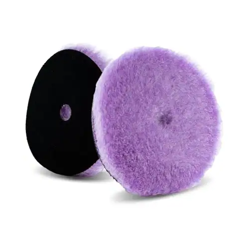 Шлифовальная и полировальная подушечка из поролоновой шерсти Lake Country purple для коррекции лакокрасочного покрытия